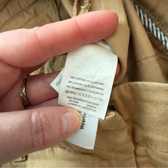 J. Crew Khaki Chino Pants, Size 10 - Picture 3 of 7